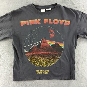 ZARA T-Shirt Youth 13-14‎ Grey Cotton Pullover Long Sleeve Pink Floyd Graphic